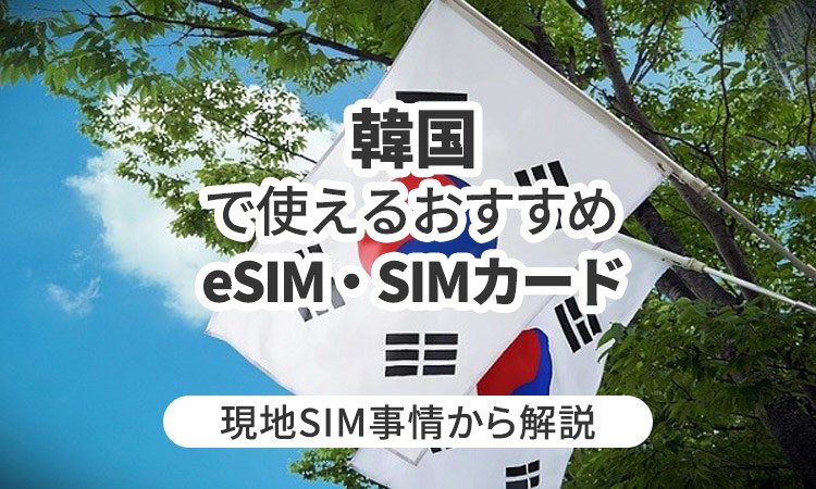 韓国で使えるおすすめのeSIMやSIMカードとは？現地SIM事情から解説