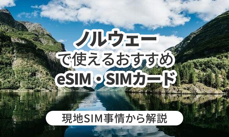 ノルウェーで使えるおすすめのeSIMやSIMカードとは？現地SIM事情から解説