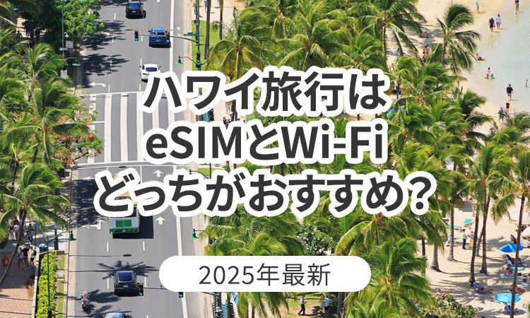 【2025年最新】ハワイ旅行はeSIMとWi-Fiどっちがおすすめ？