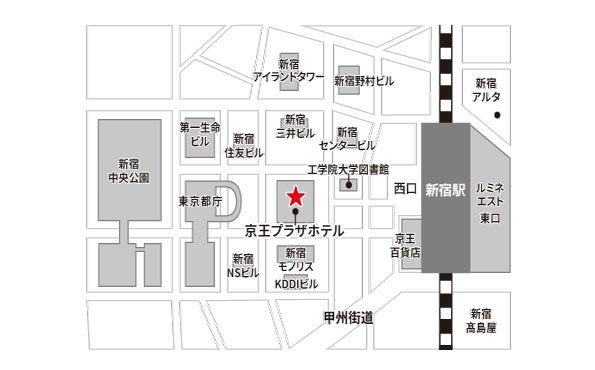 京王プラザホテル地図