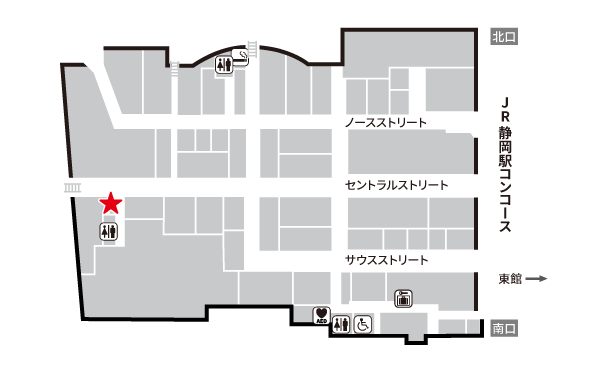 スマホ修理工房アスティ静岡店　場所地図