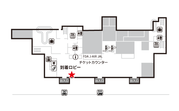 山形空港　場所地図