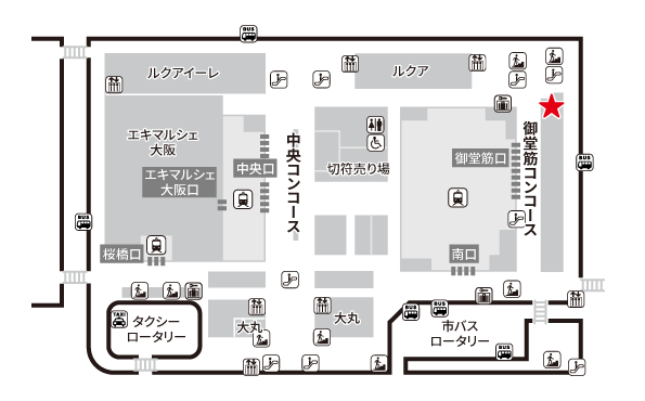 エピソード 大阪店　場所地図