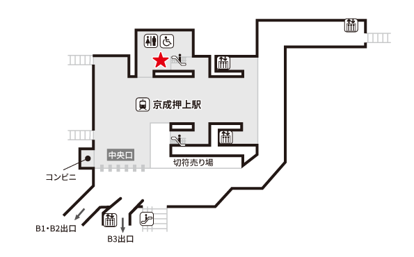 押上駅　場所地図