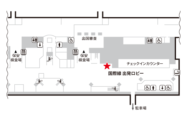 仙台空港　設置個所地図