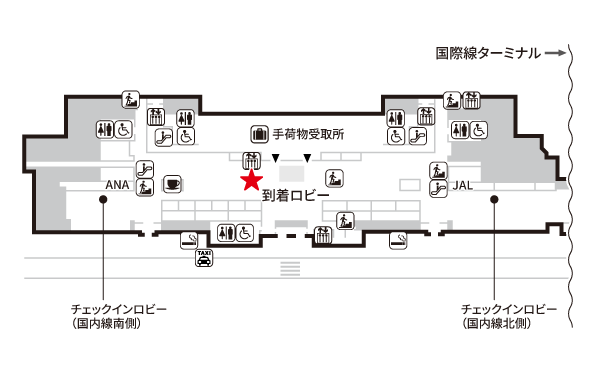 石垣空港　設置個所地図