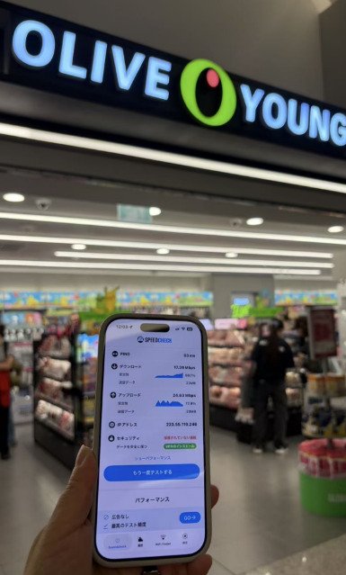 eSIM squareの速度の画像