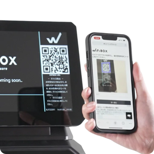 ② QRコードを読み取る