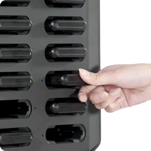 ④ スロットに差し込み返却完了