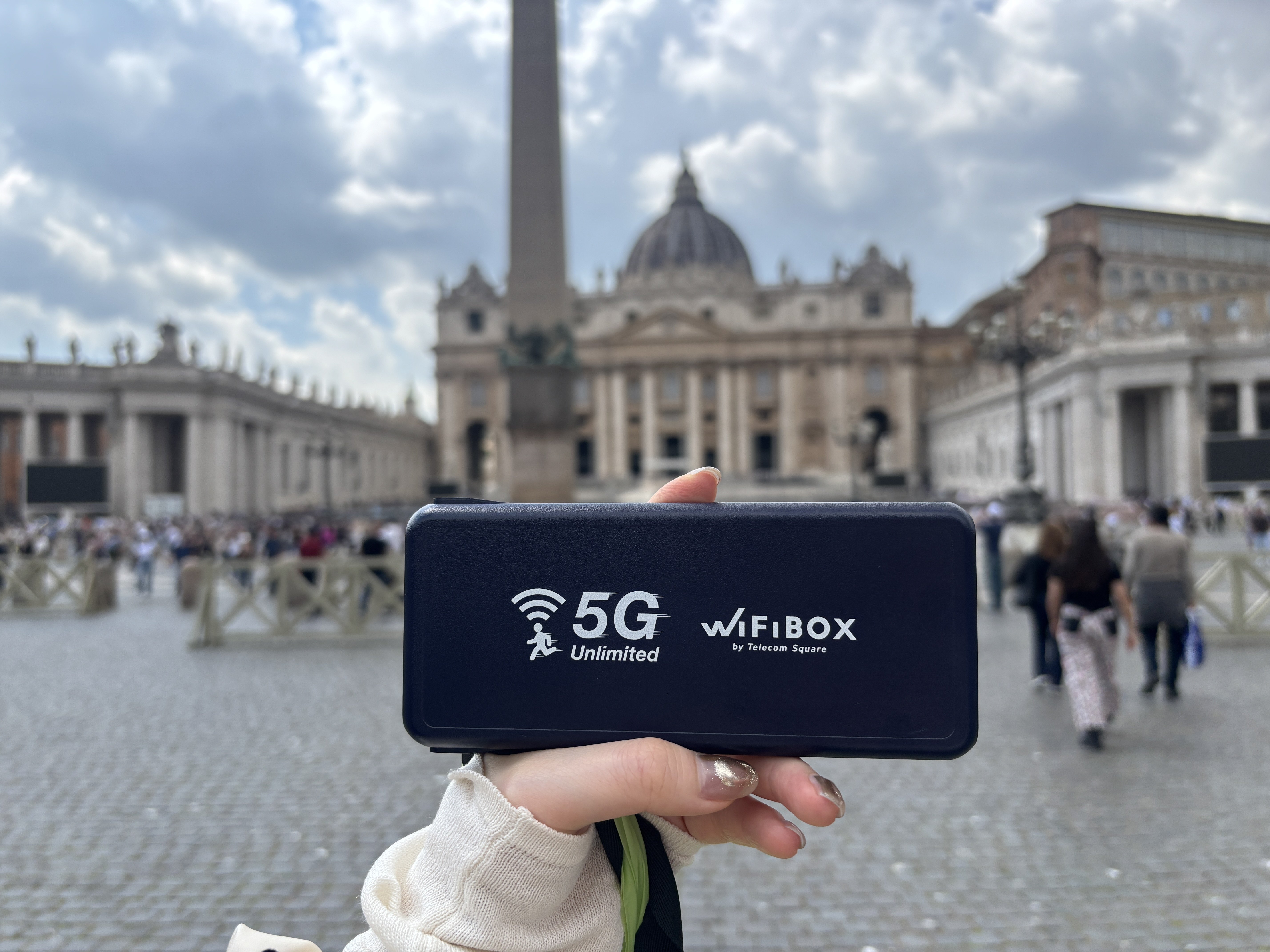 イタリアでWiFiBOX5Gプランを使っている画像